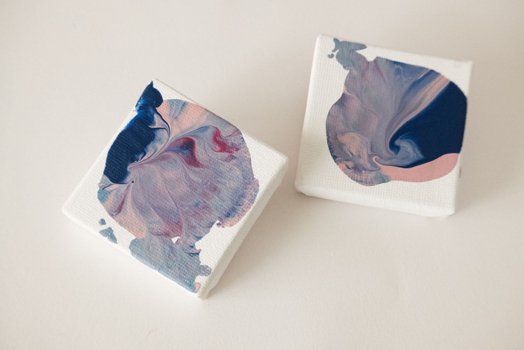 Echo Hand-Painted Canvas Earrings