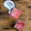 Static Hand-Painted Canvas Earrings